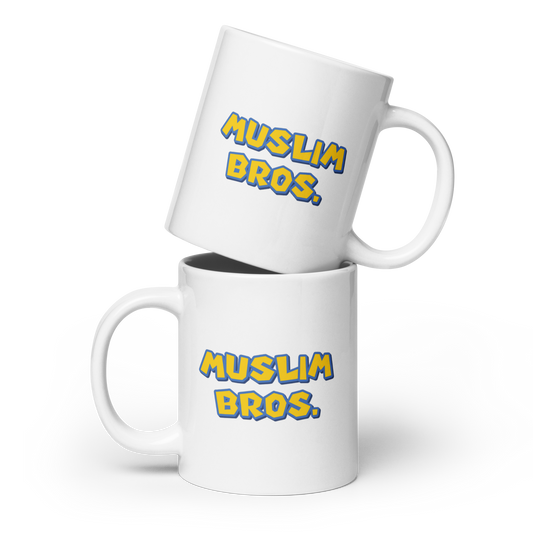 MUG Glossy White - MUSLIM BROS - Large