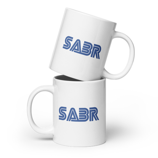 MUG Glossy White - SABR Genesis - Blue