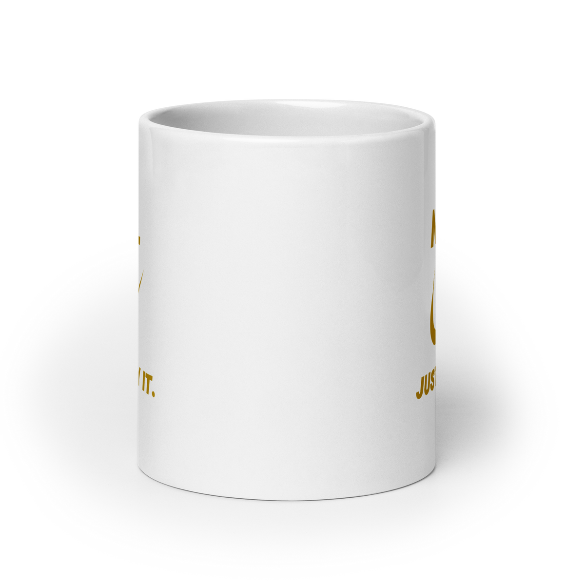 MUG Glossy White - NAFL JUST PRAY IT w/ Logo - Gold