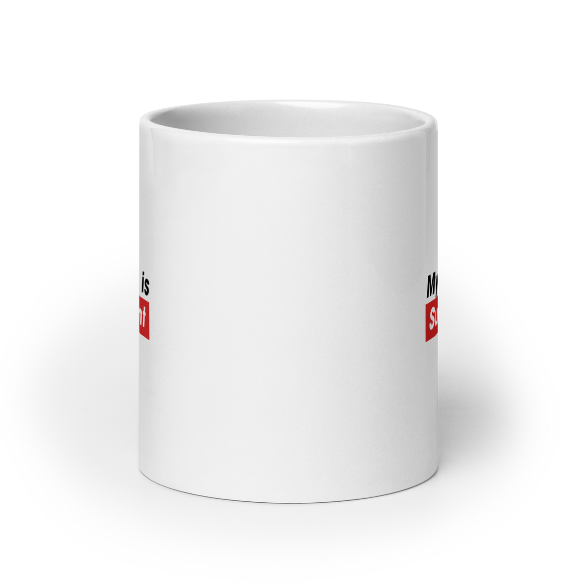MUG Glossy White - MY LORD IS SUFFICIENT