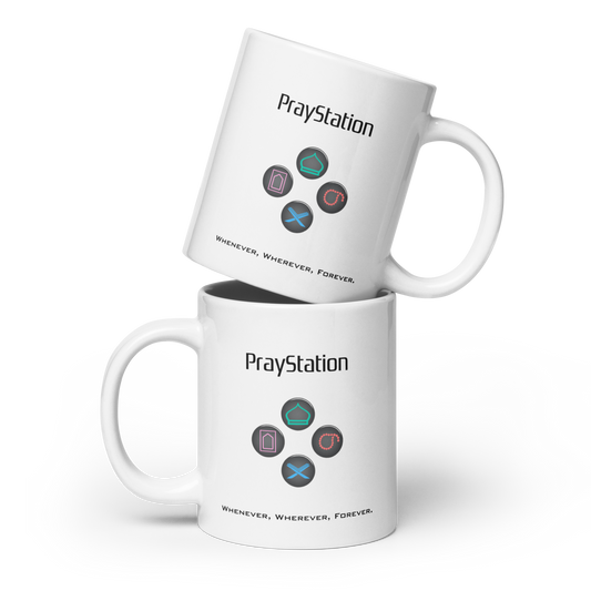 MUG Glossy White - PRAYSTATION
