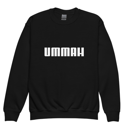 CHILDREN's Crewneck Sweatshirt - UMMAH - White