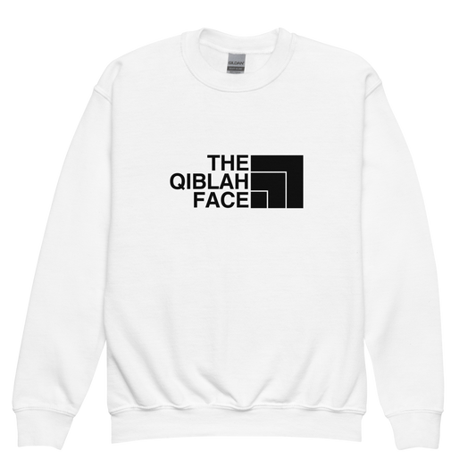 CHILDREN's Crewneck Sweatshirt - THE QIBLAH FACE - Black