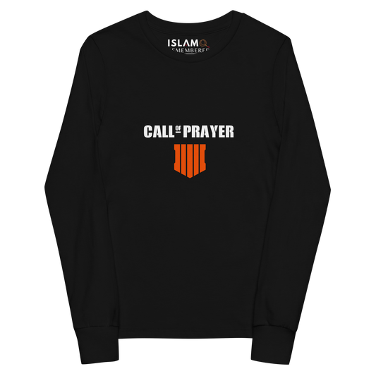 CHILDREN's Long Sleeve - CALL OF PRAYER - White/Orange