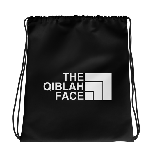 BAG Drawstring - THE QIBLAH FACE - Black