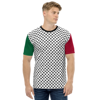 MEN's T-shirt - KUFIYAH - Black/Green/Red