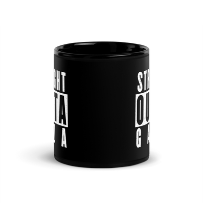 MUG Glossy Black - STRAIGHT OUTTA GAZA