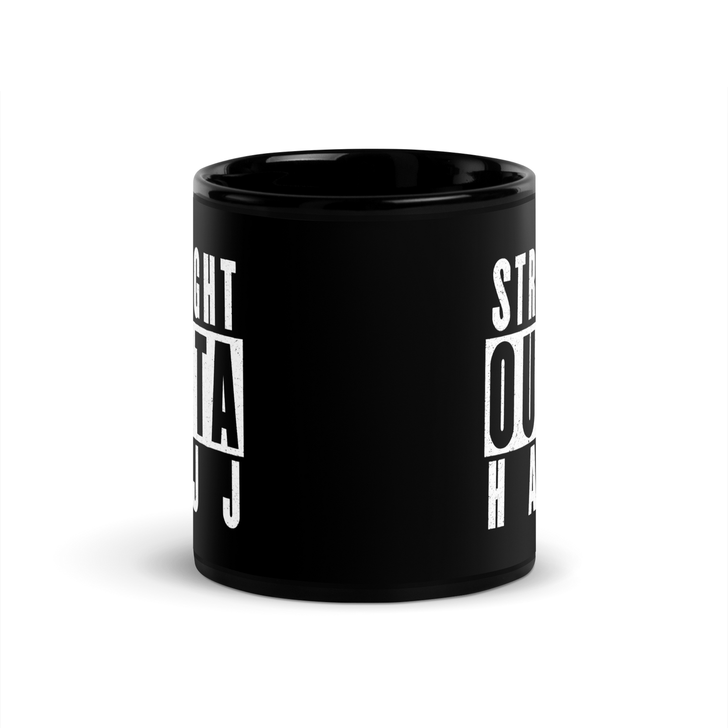 MUG Glossy Black - STRAIGHT OUTTA HAJJ