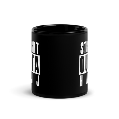 MUG Glossy Black - STRAIGHT OUTTA HAJJ