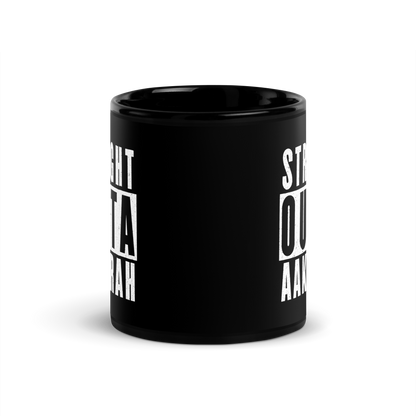 MUG Glossy Black - STRAIGHT OUTTA AAKHIRAH