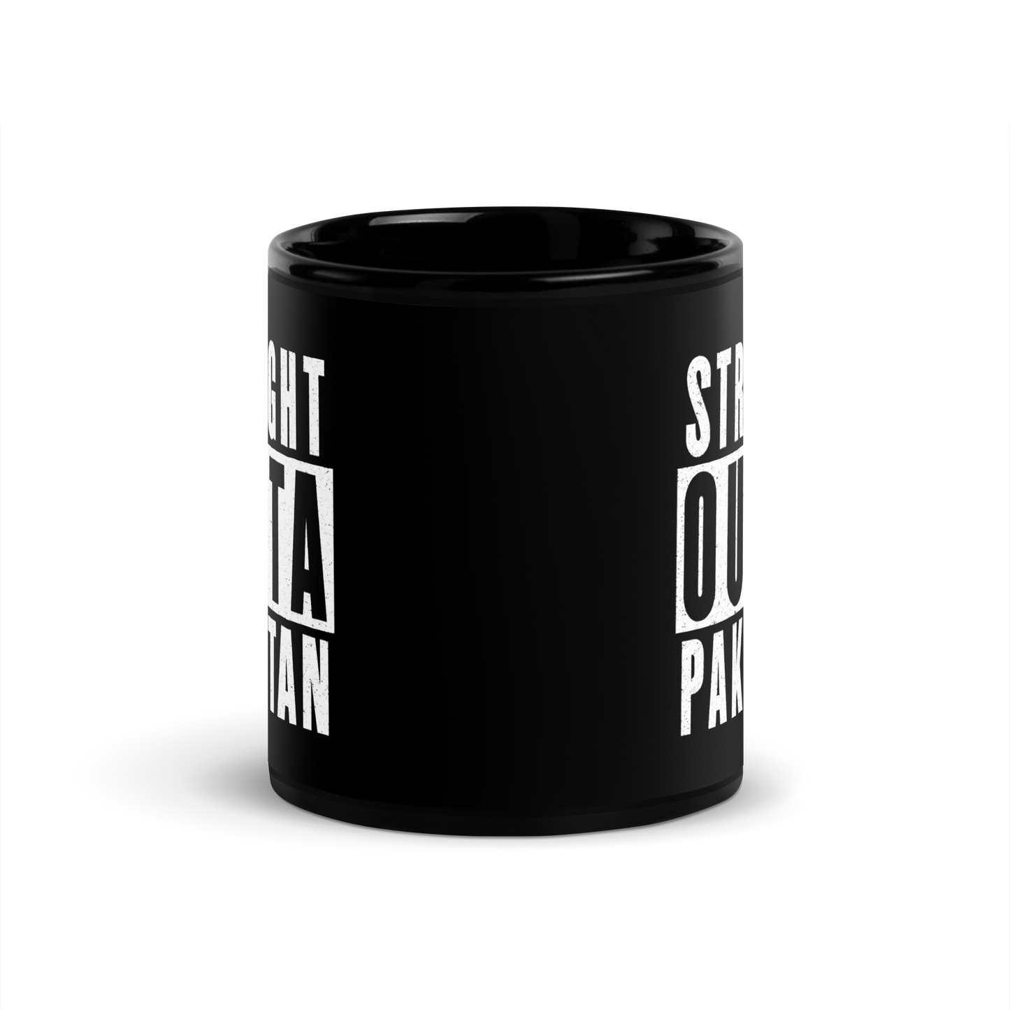 MUG Glossy Black - STRAIGHT OUTTA PAKISTAN