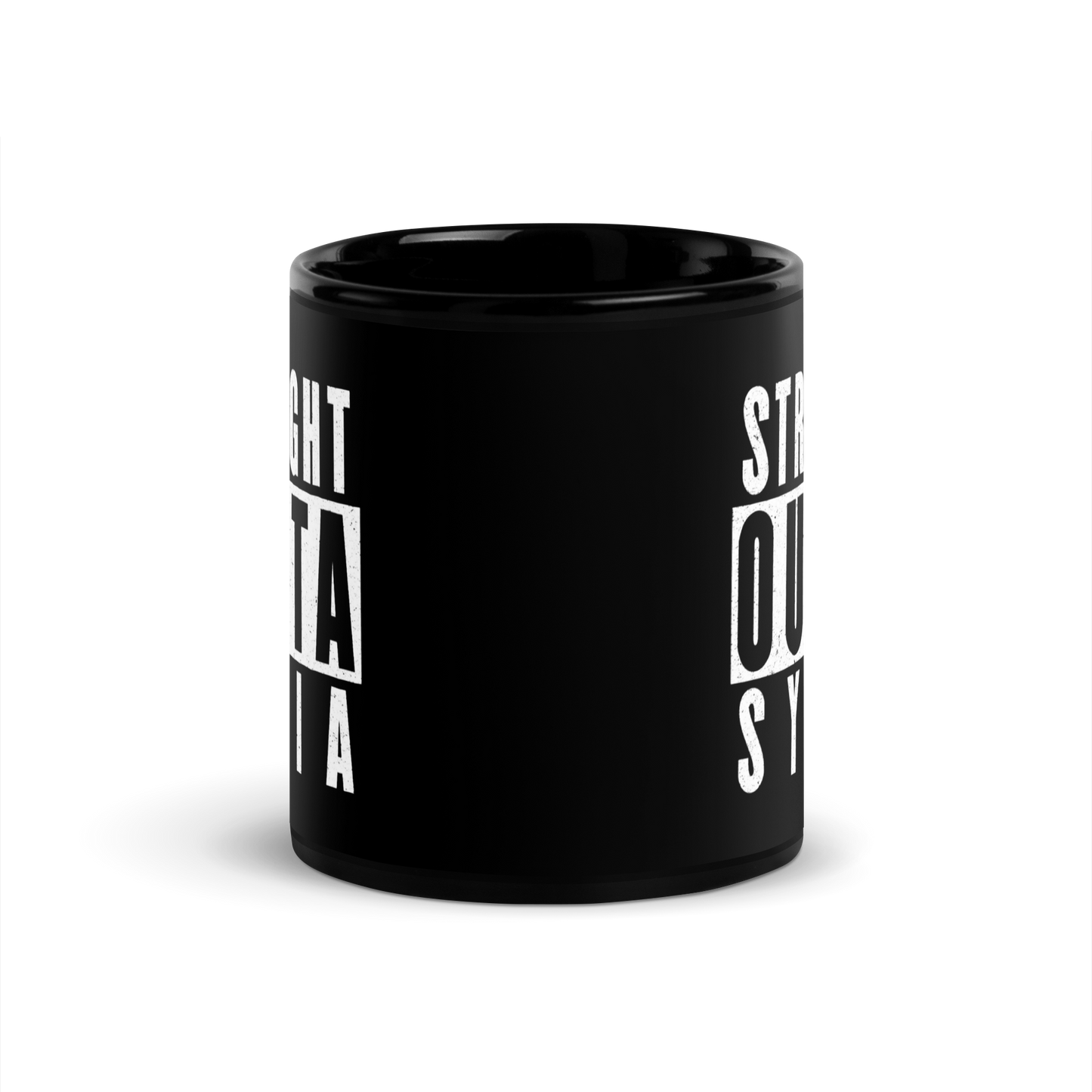 MUG Glossy Black - STRAIGHT OUTTA SYRIA