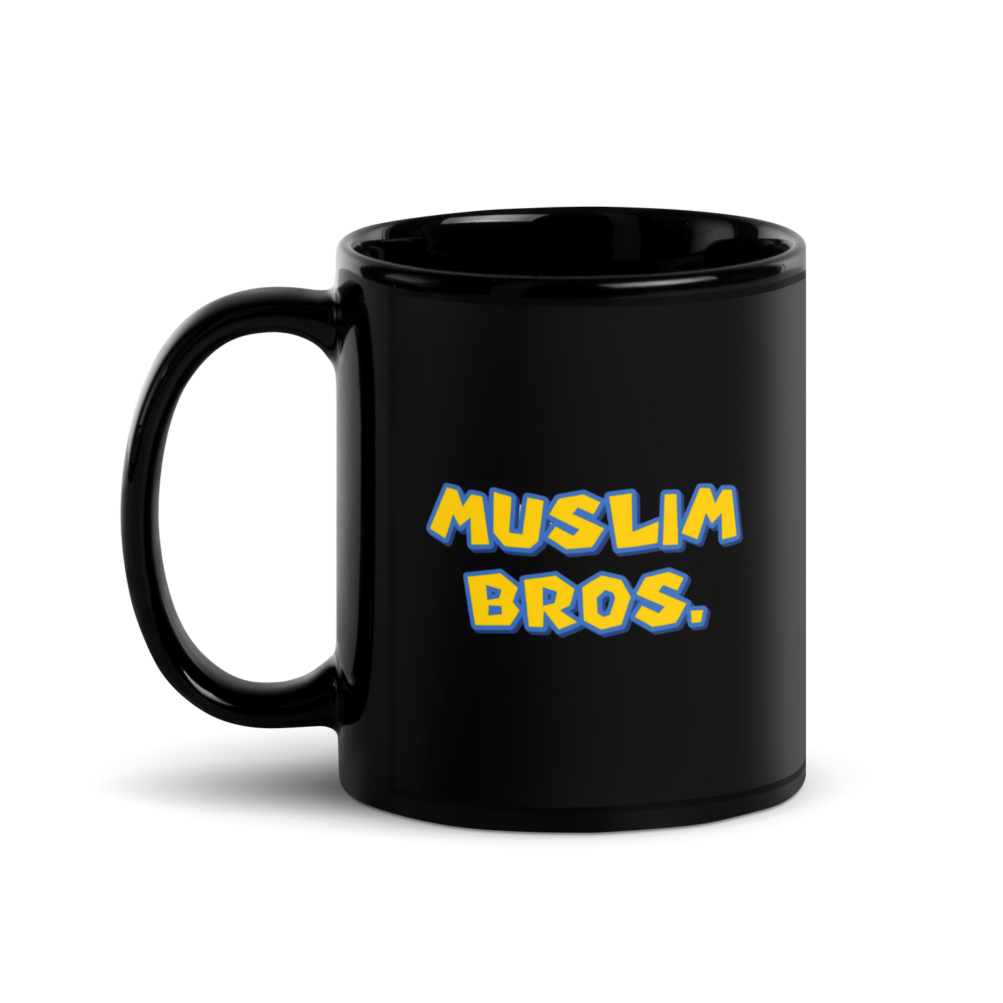 MUG Glossy Black - MUSLIM BROS - Large