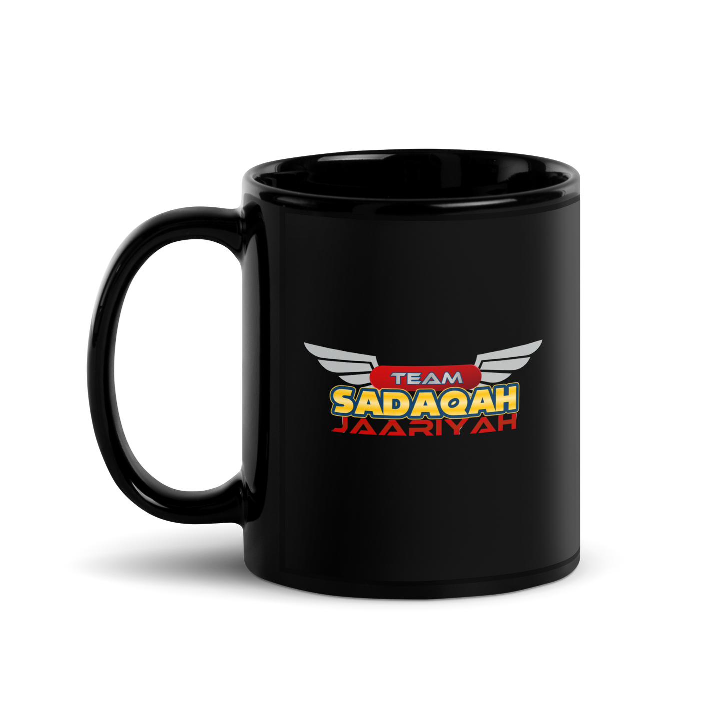 MUG Glossy Black - TEAM SADAQAH JAARIYAH - Wings