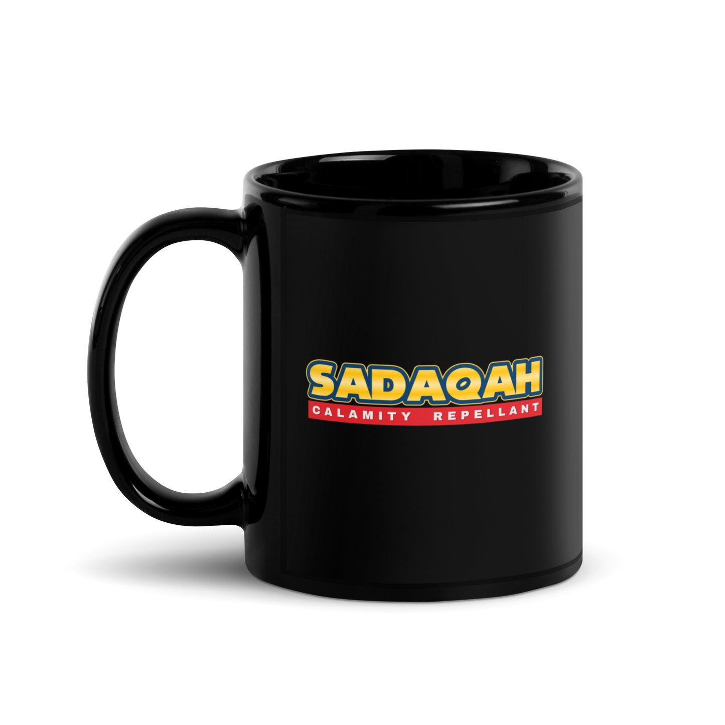 MUG Glossy Black - SADAQAH CALAMITY REPELLANT