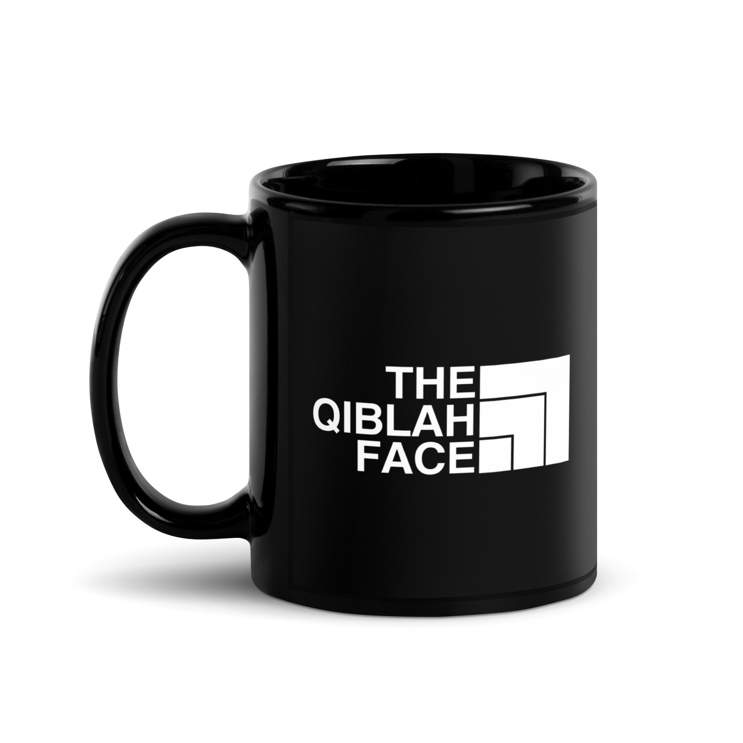 MUG Glossy Black - THE QIBLAH FACE