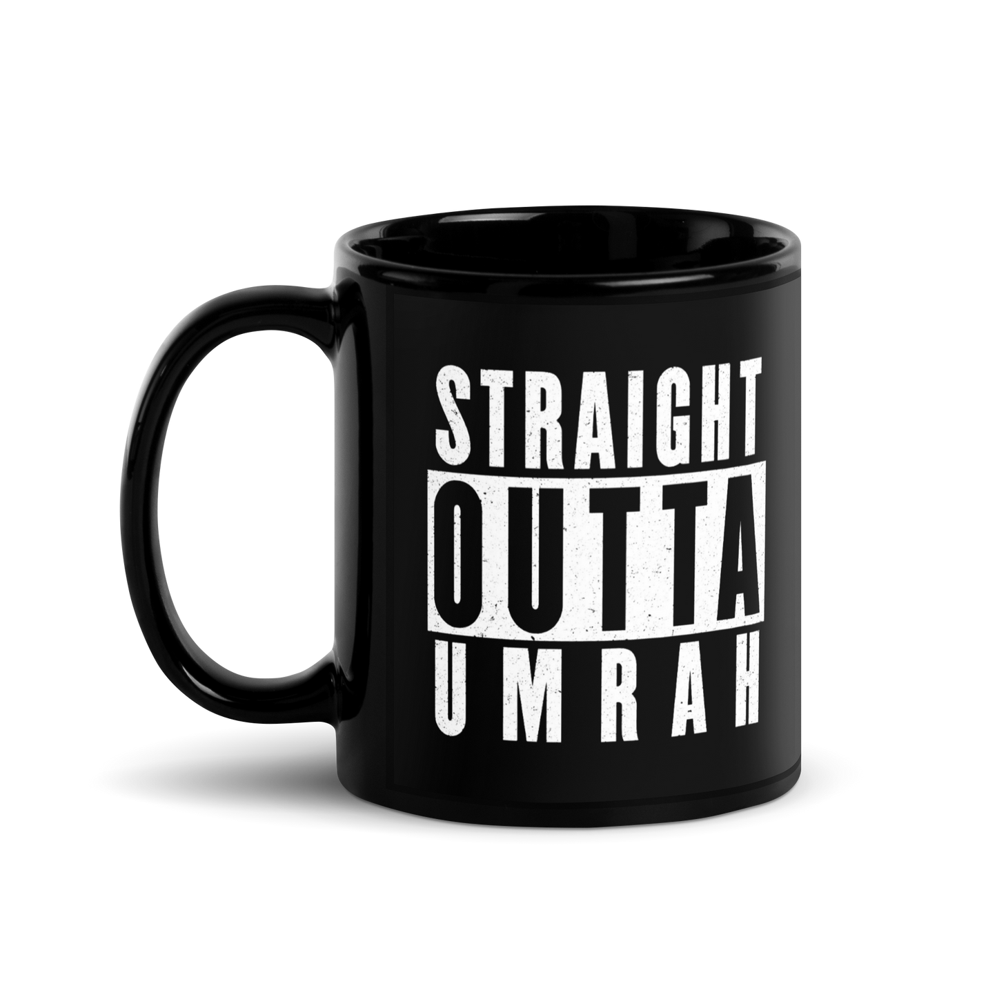 MUG Glossy Black - STRAIGHT OUTTA UMRAH