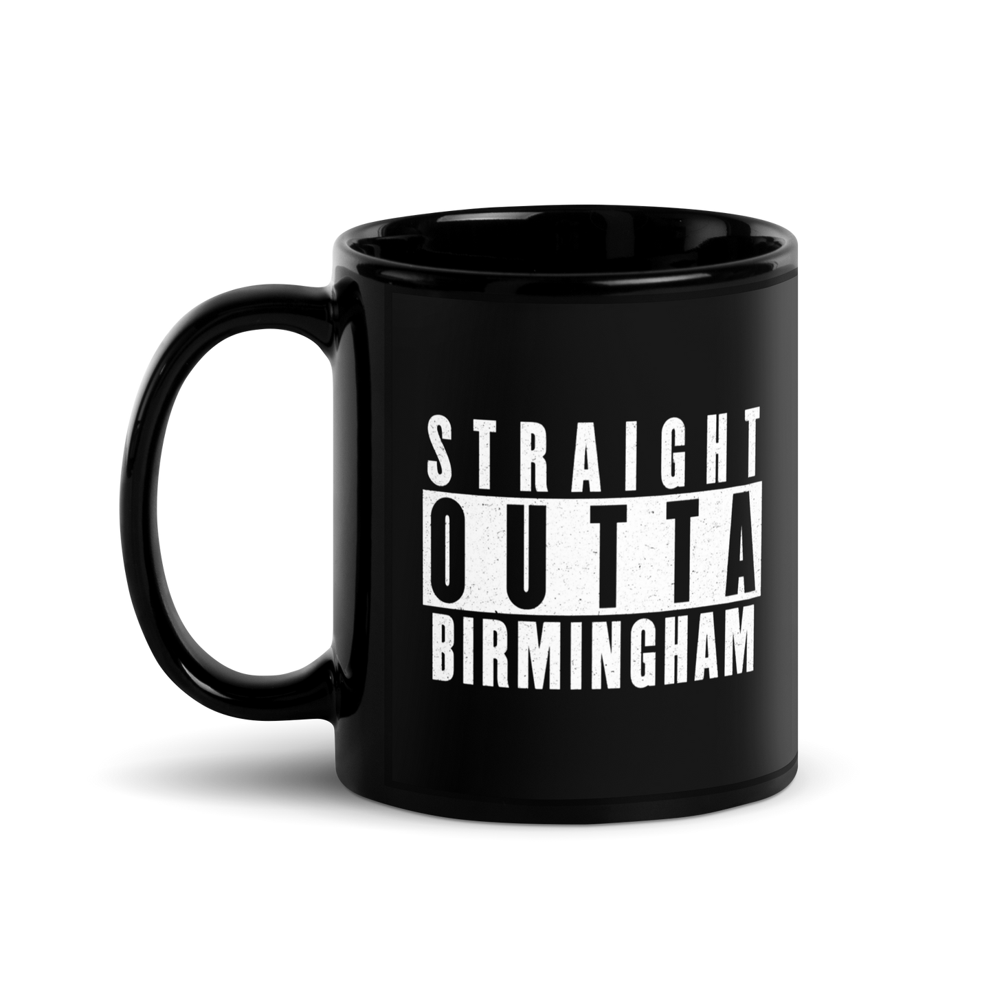 MUG Glossy Black - STRAIGHT OUTTA BIRMINGHAM