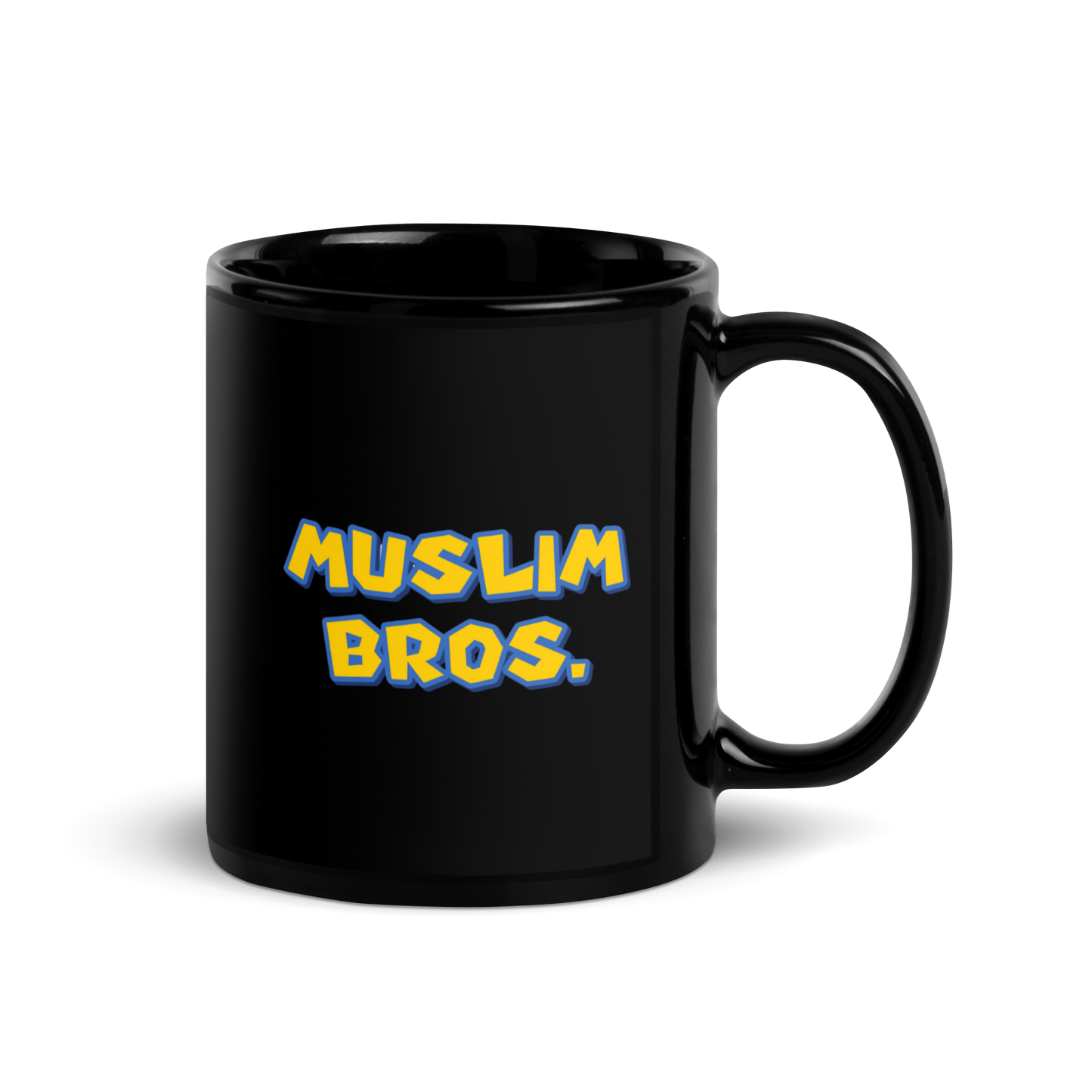 MUG Glossy Black - MUSLIM BROS - Large