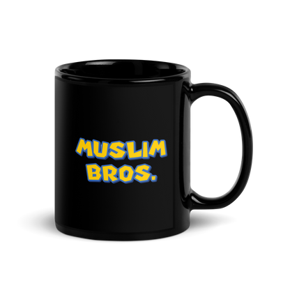 MUG Glossy Black - MUSLIM BROS - Large