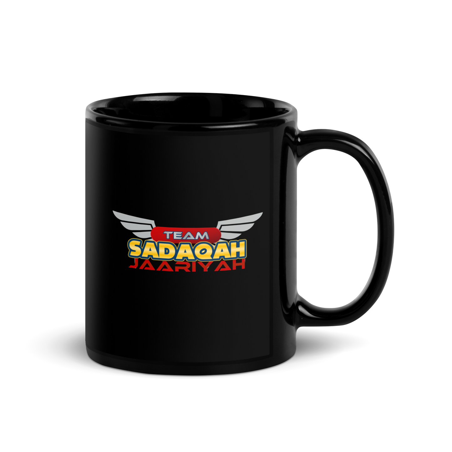 MUG Glossy Black - TEAM SADAQAH JAARIYAH - Wings