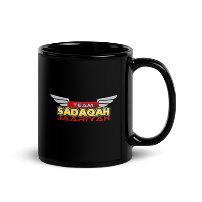 MUG Glossy Black - TEAM SADAQAH JAARIYAH - Wings