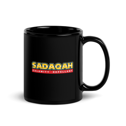 MUG Glossy Black - SADAQAH CALAMITY REPELLANT