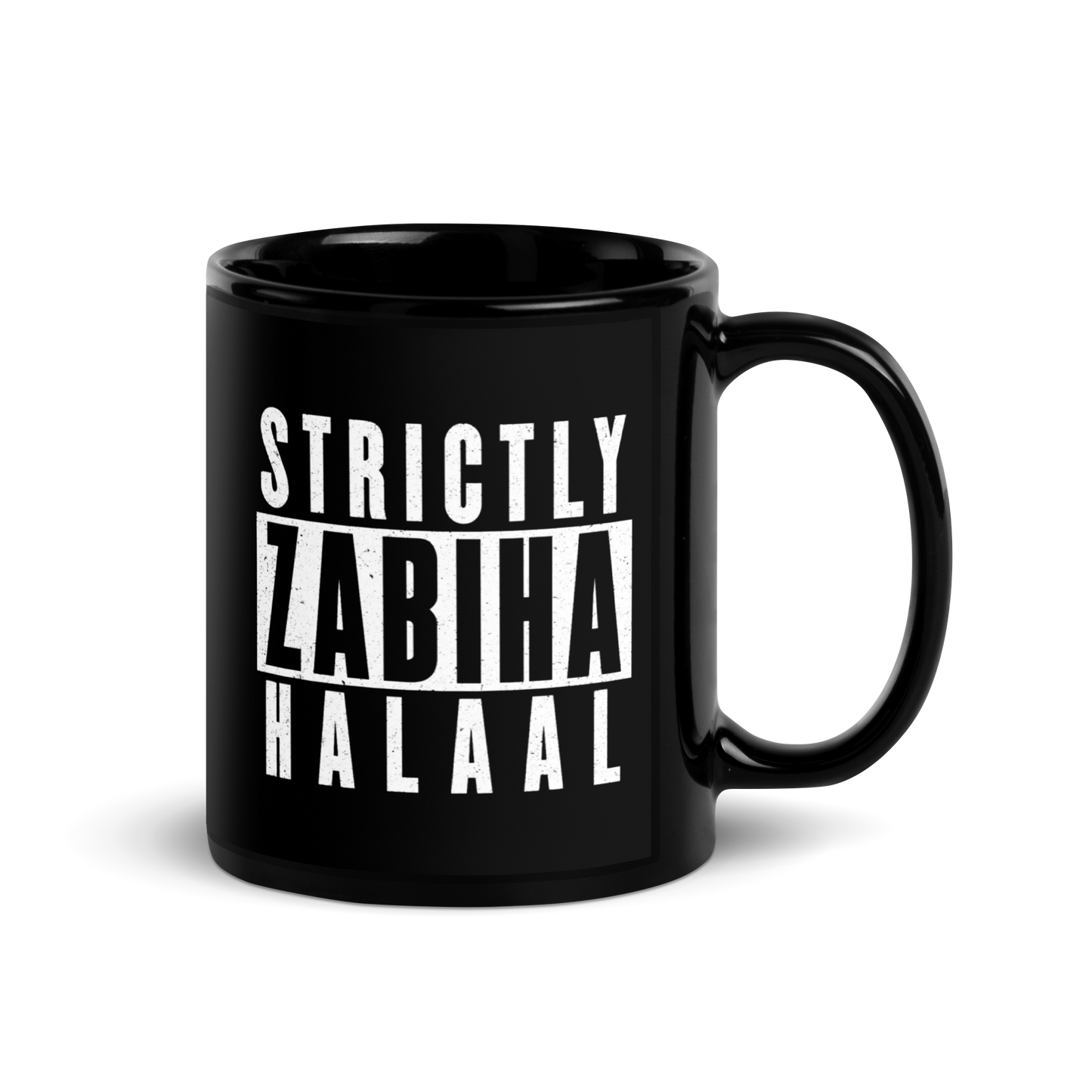 MUG Glossy Black - STRICTLY ZABIHA HALAAL