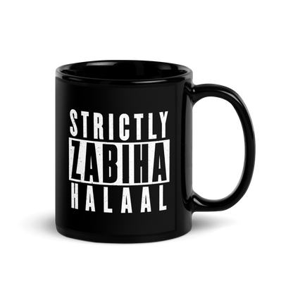 MUG Glossy Black - STRICTLY ZABIHA HALAAL