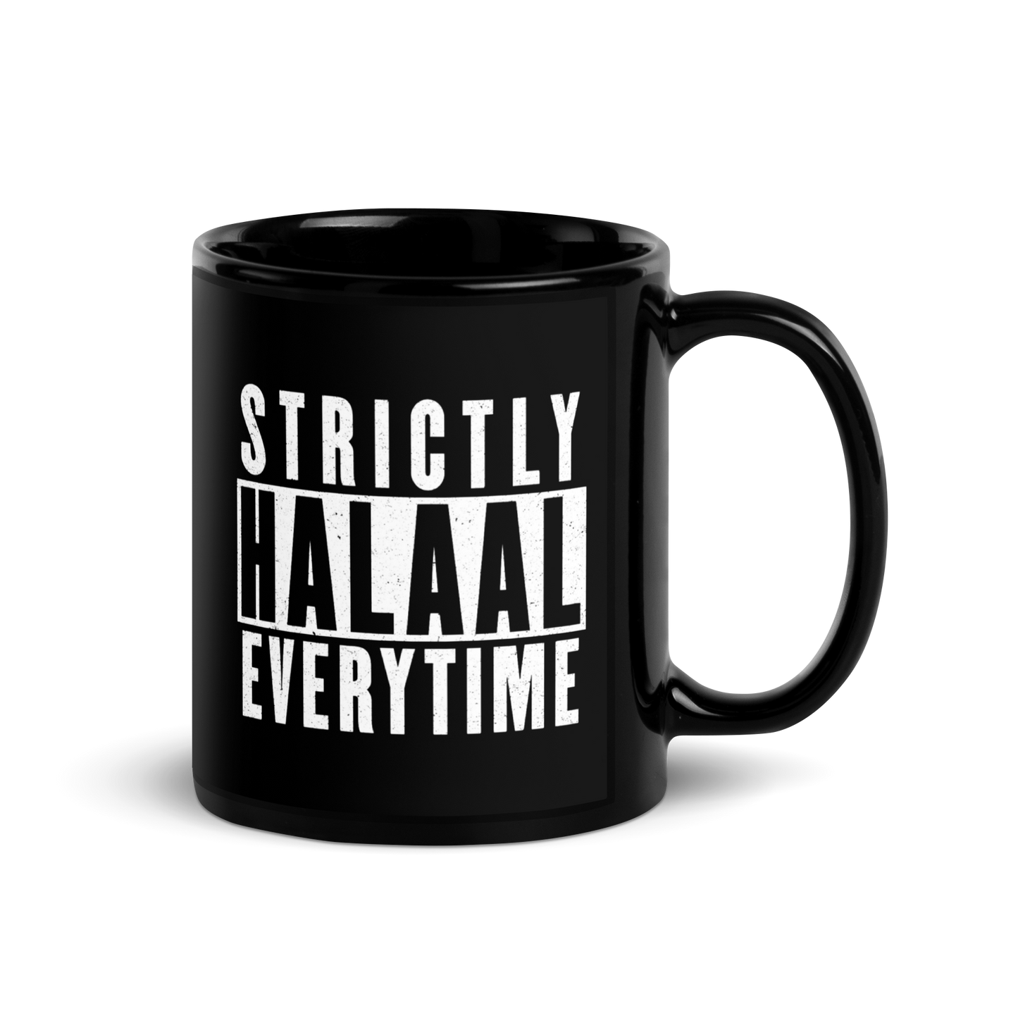 MUG Glossy Black - STRICTLY HALAAL EVERYTIME