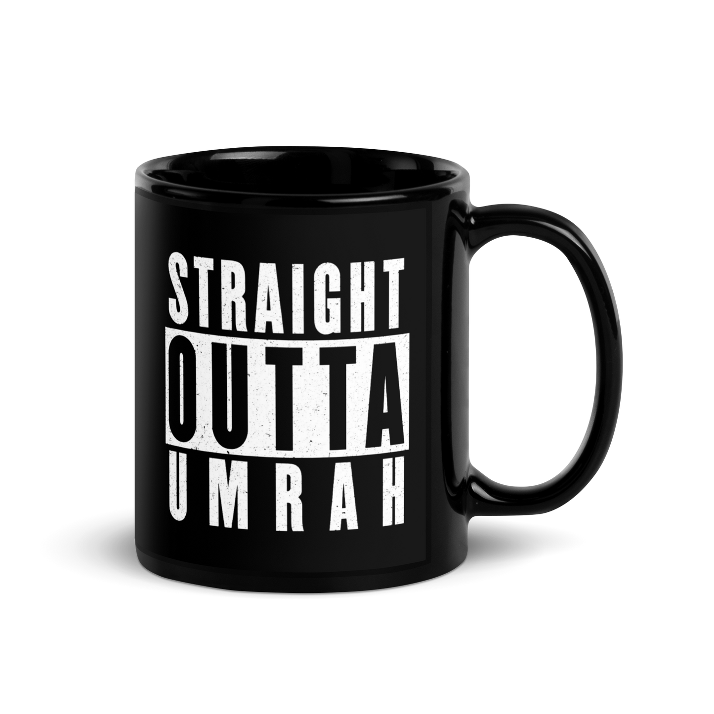 MUG Glossy Black - STRAIGHT OUTTA UMRAH