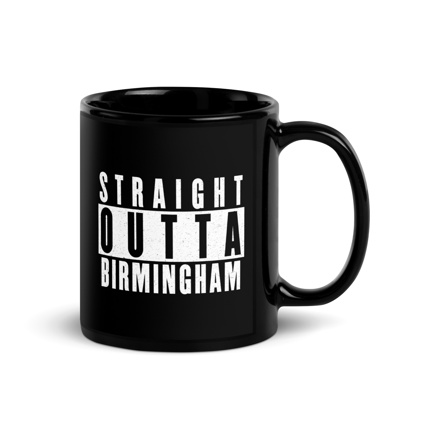 MUG Glossy Black - STRAIGHT OUTTA BIRMINGHAM