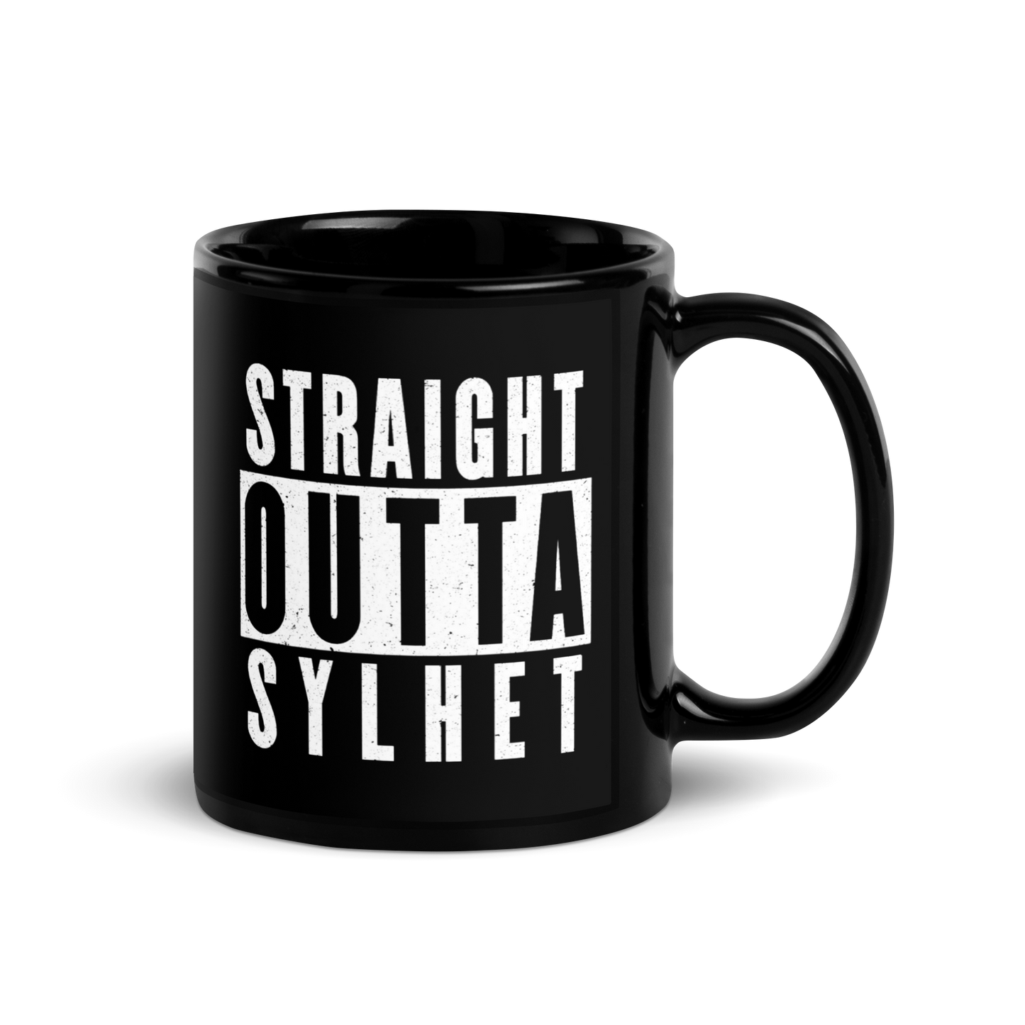 MUG Glossy Black - STRAIGHT OUTTA SYLHET