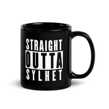 MUG Glossy Black - STRAIGHT OUTTA SYLHET