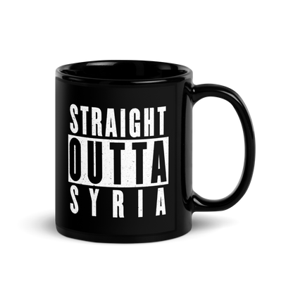 MUG Glossy Black - STRAIGHT OUTTA SYRIA