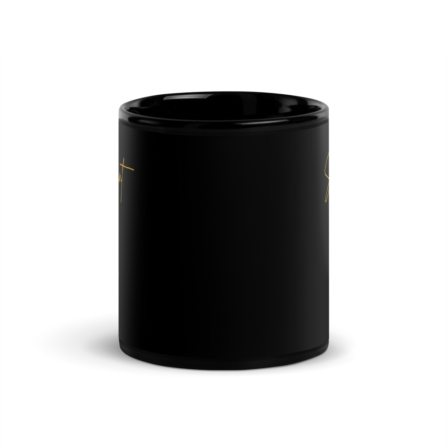 MUG Glossy Black - SERVANT OF GOD (Signature Collection) - Gold