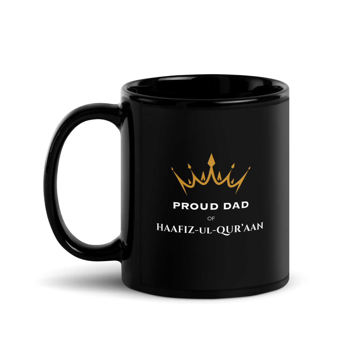 MUG Glossy Black - PROUD DAD OF HAAFIZ