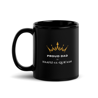 MUG Glossy Black - PROUD DAD OF HAAFIZ