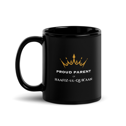 MUG Glossy Black - PROUD PARENT OF HAAFIZ