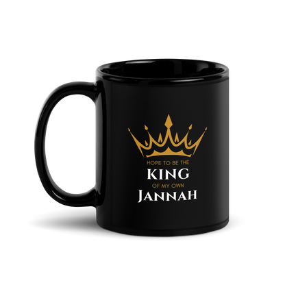 MUG Glossy Black - KING OF MY OWN JANNAH