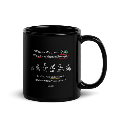 MUG Glossy Black - GRANTED AGE REDUCED STRENGTH