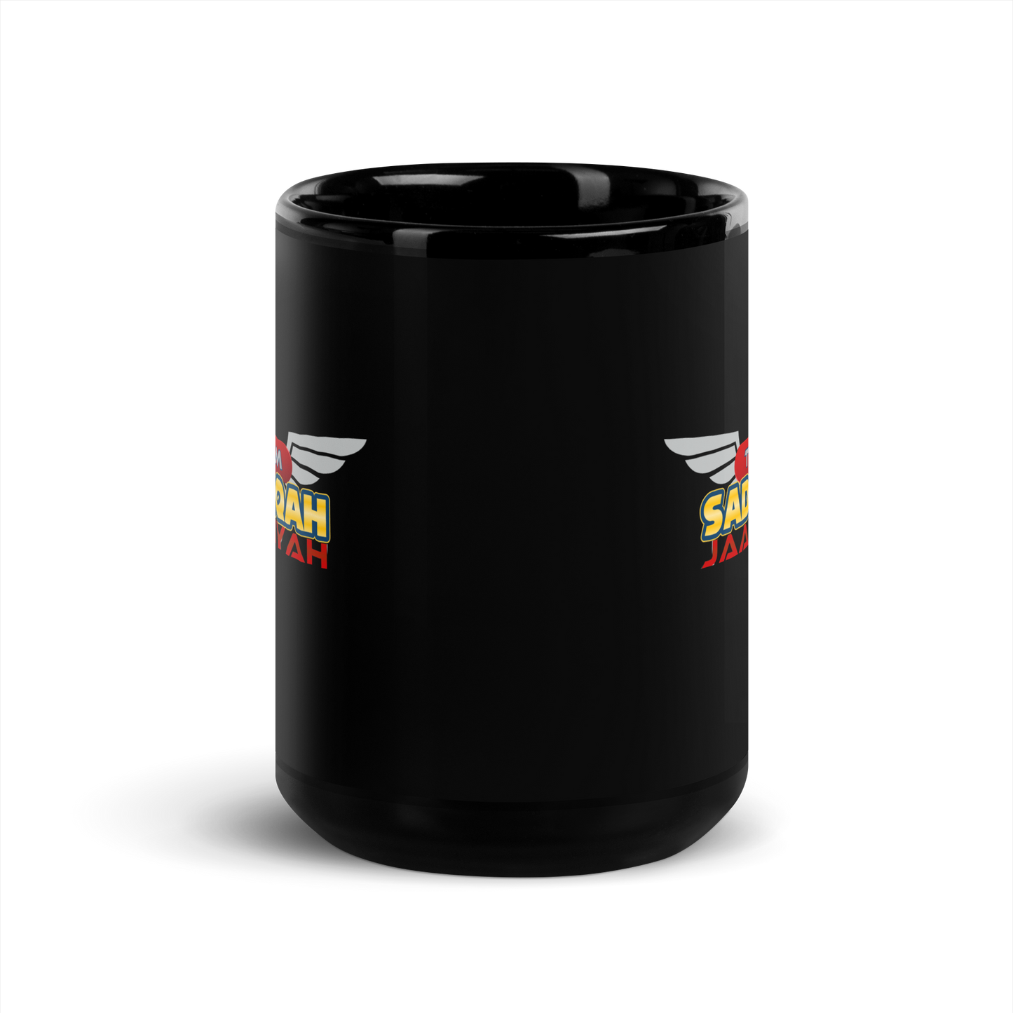 MUG Glossy Black - TEAM SADAQAH JAARIYAH - Wings