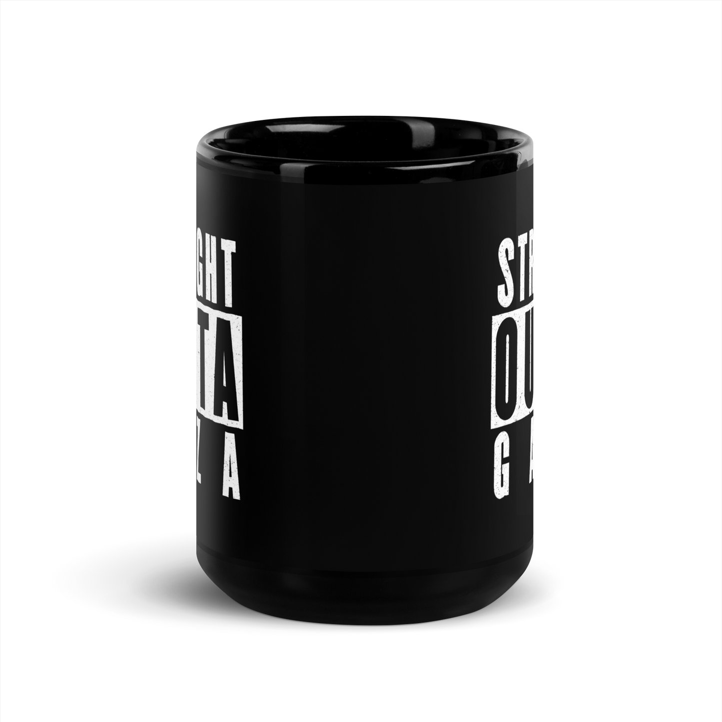 MUG Glossy Black - STRAIGHT OUTTA GAZA