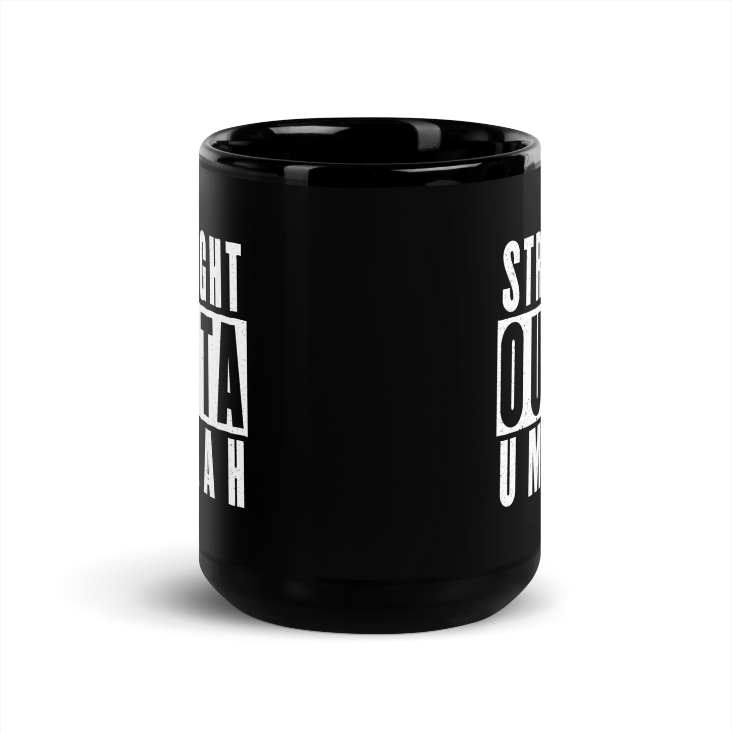 MUG Glossy Black - STRAIGHT OUTTA UMRAH