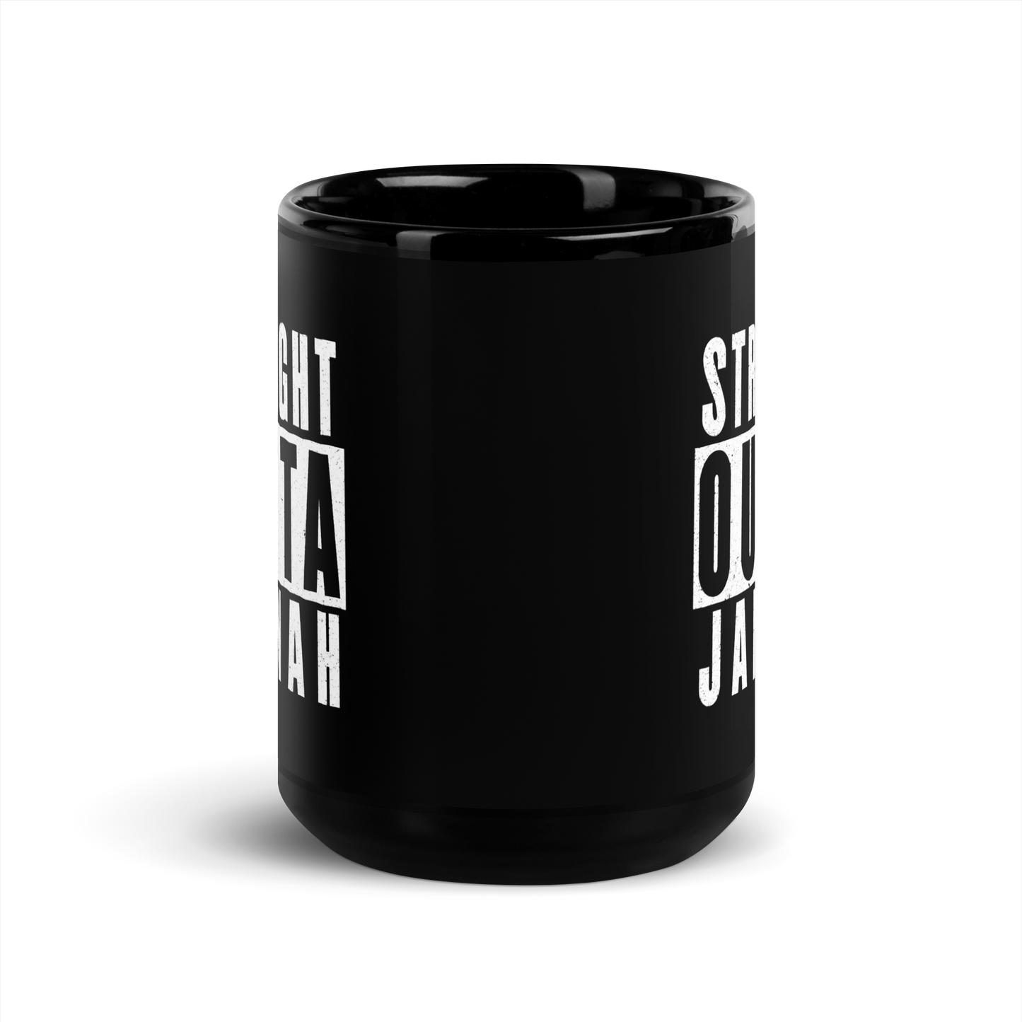 MUG Glossy Black - STRAIGHT OUTTA JANNAH