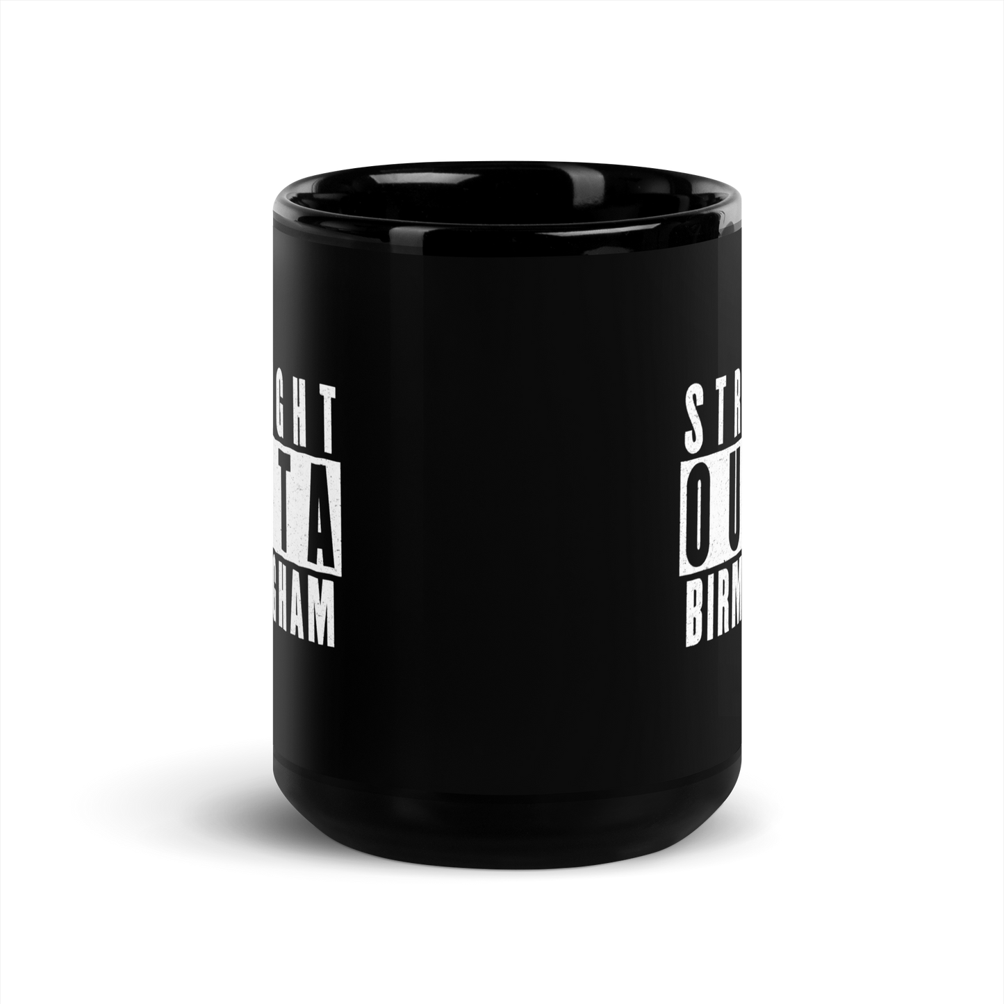 MUG Glossy Black - STRAIGHT OUTTA BIRMINGHAM