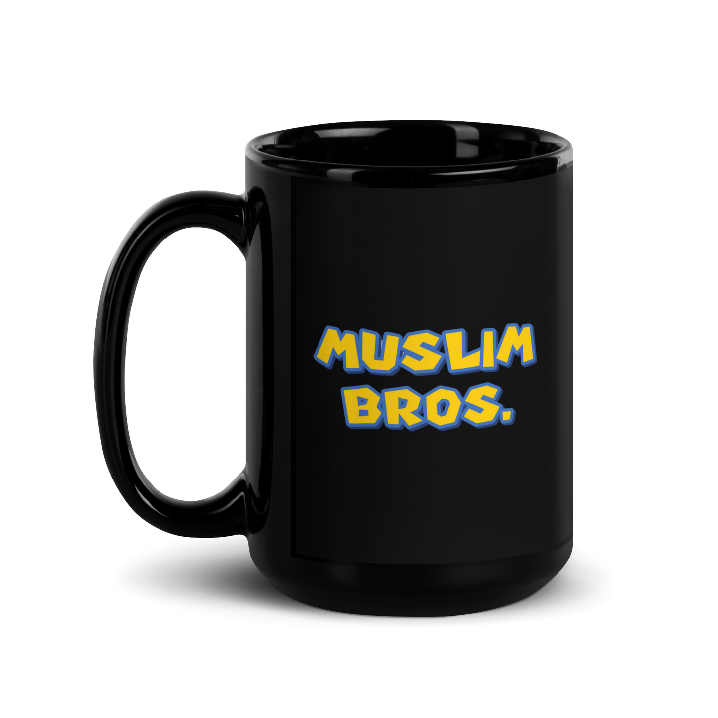 MUG Glossy Black - MUSLIM BROS - Large