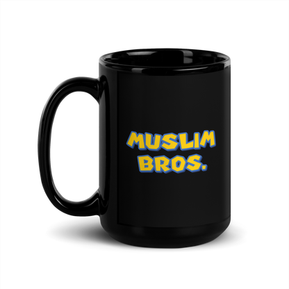 MUG Glossy Black - MUSLIM BROS - Large