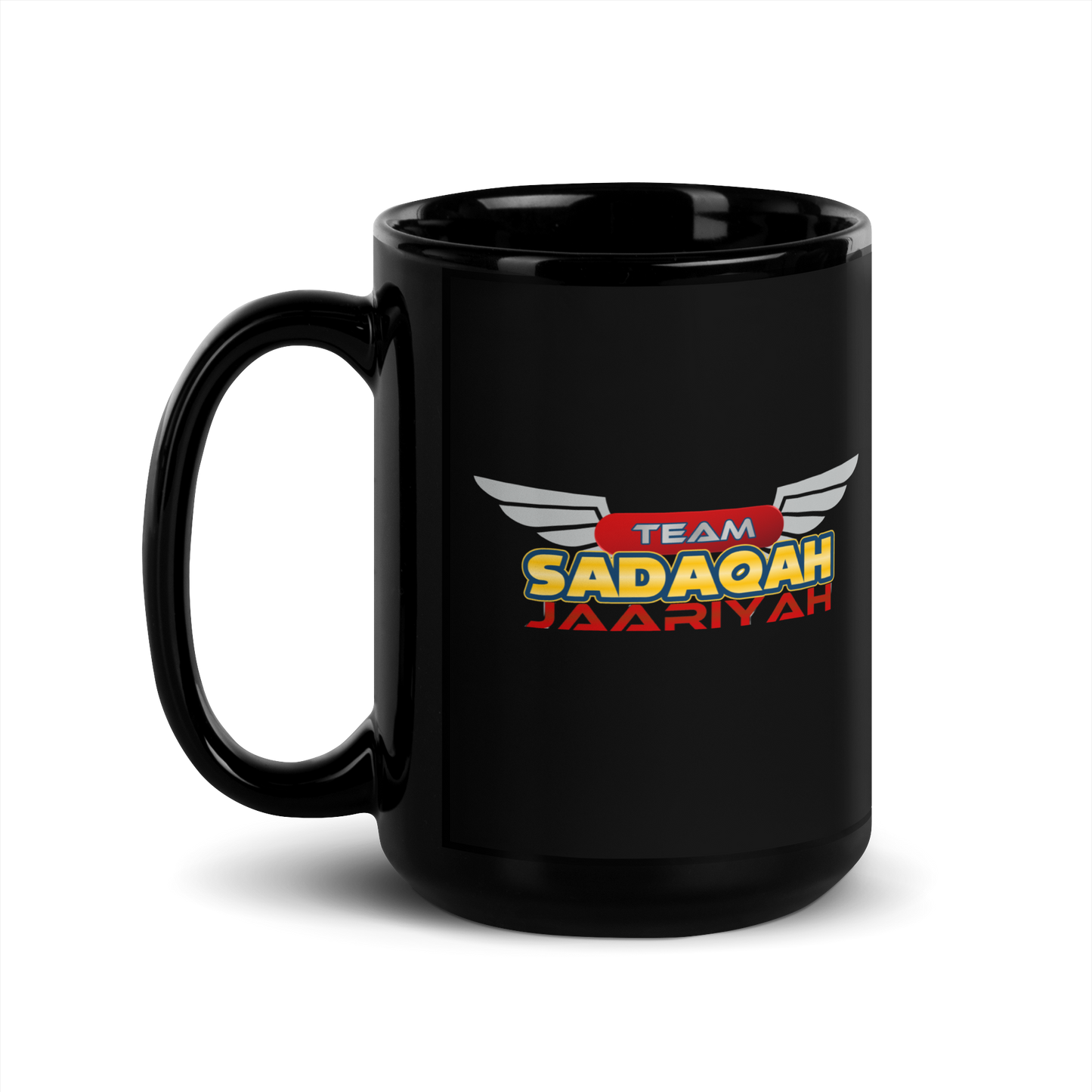 MUG Glossy Black - TEAM SADAQAH JAARIYAH - Wings