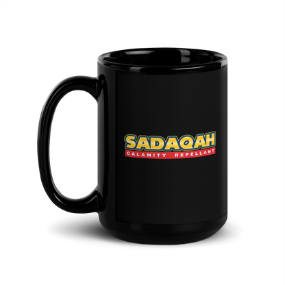 MUG Glossy Black - SADAQAH CALAMITY REPELLANT